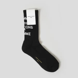 COMME DES GARÇONS HOMME - BLACK CDG HOMME SOCKS