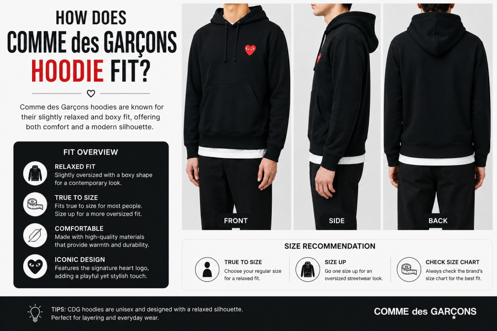How Does Comme des Garçons Hoodie Fit